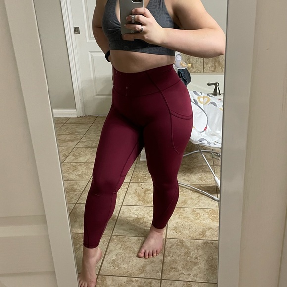 P’tula Crystal Legging - 25 inch, Port Wine Red, M - Picture 2 of 9